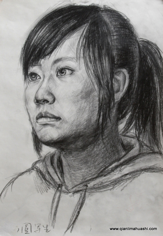 乐山千里马画室素描作品12