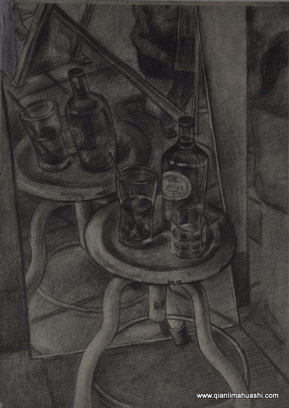 乐山千里马画室素描作品46