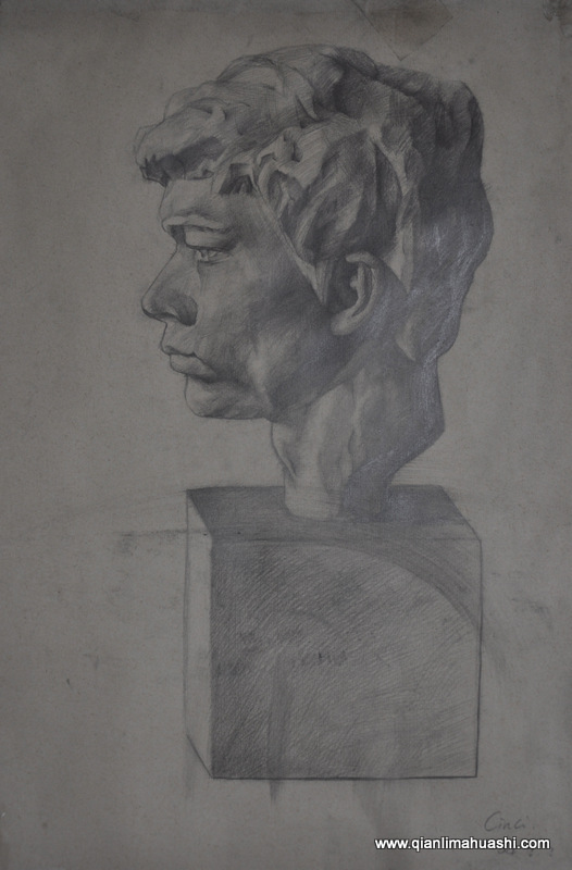 乐山千里马画室素描作品57