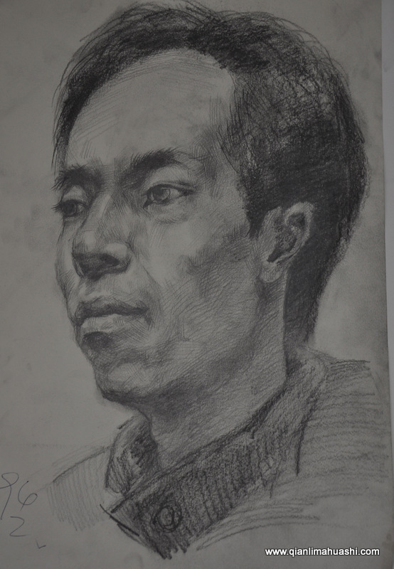 乐山千里马画室素描作品69