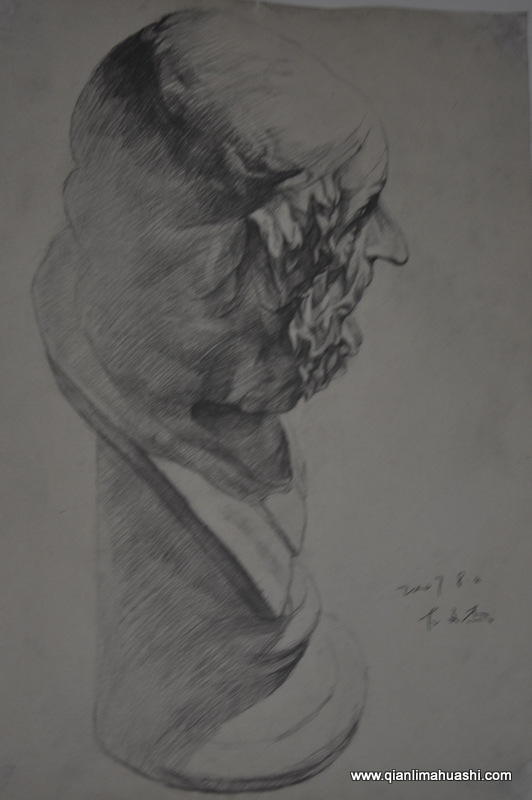 乐山千里马画室素描作品75