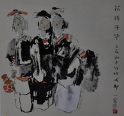 乐山千里马画室国画作品47